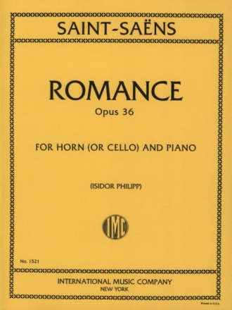 Romance op.36 for horn (or cello) and piano