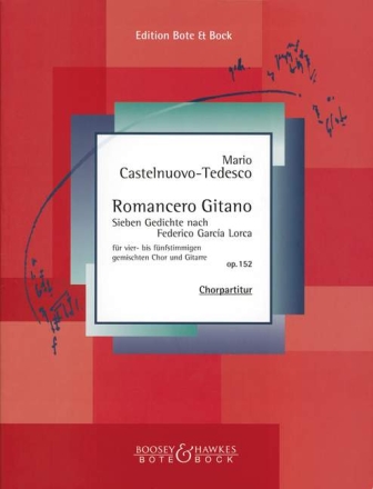 Romancero gitano op.152 f�r gem Chor und Gitarre Partitur