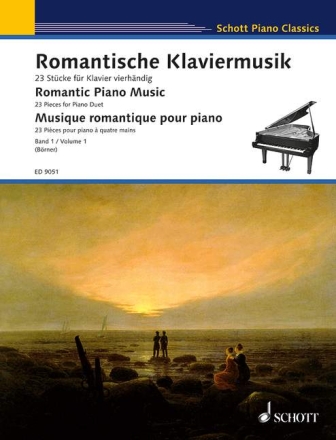 Romantische Klaviermusik Band 1 f�r Klavier zu 4 H�nden Spielpartitur