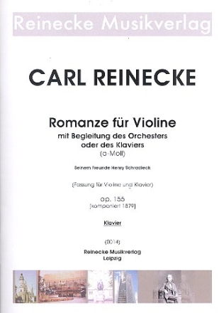 Romanze a-Moll op.155 f�r Violine und Orchester f�r Violine und Klavier
