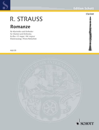 Romanze Es-Dur o.op. AV61 f�r Klarinette und Orchester f�r Klarinette und Klavier