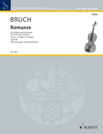 Romanze F-Dur f�r Violine und Orchester f�r Violine und Klavier