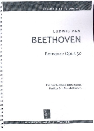 Romanze op.50 f�r flexibles Ensemble Partitur und Stimmen