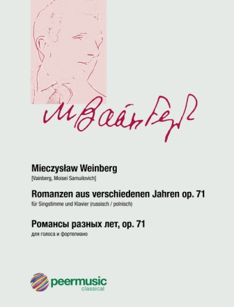 Romanzen aus verschiedenen Jahren op.71 f�r Singstimme und Klavier (russisch/polnisch)