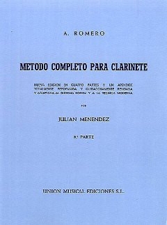 Romero Metodo Completo Para Clarinete Part 3 Clarinet Buch