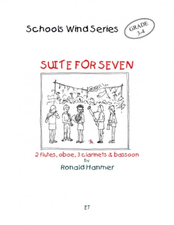 Ronald Hanmer, Suite For Seven Woodwind Ensemble PARTITUR + STIMMEN