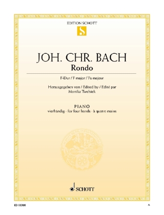 Rondo F-Dur f�r Klavier zu 4 H�nden Spielpartitur