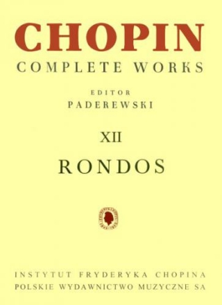 Rondos for piano and for 2 pianos complete works vol.12
