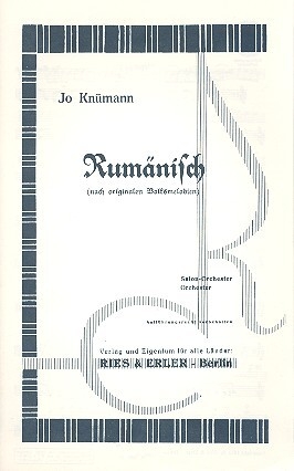 Rum�nisch f�r Salonorchester Stimmen