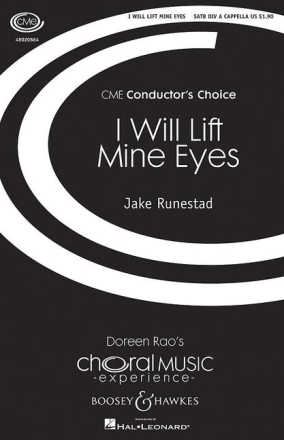Runestad, Jake: I Will Lift Mine Eyes f�r gemischter Chor (SATB divisi) a cappella Chorpartitur