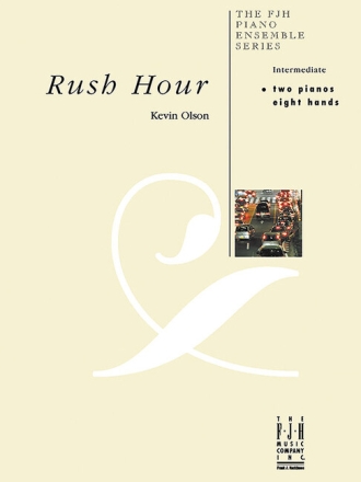 Rush Hour for 2 pianos 8 hands score and parts