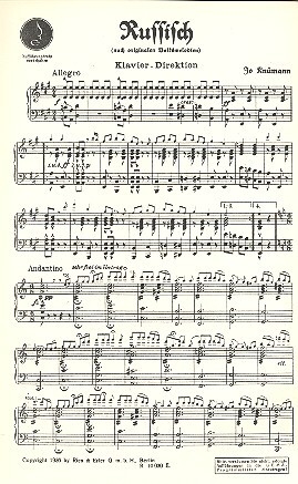 Russisch f�r Violine und Klavier