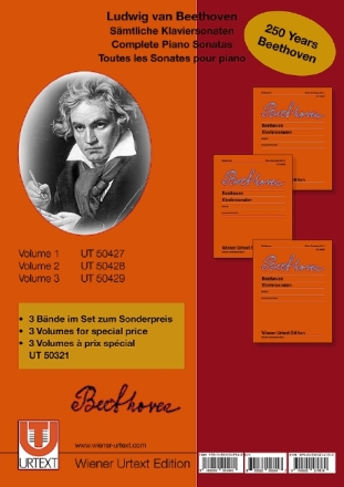S�mtliche Klaviersonaten Band 1-3  Set in 3 B�nden