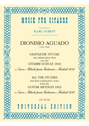 S�mtliche St�cke mit erkl�rendem Text aus der Gitarre-Schule 1843