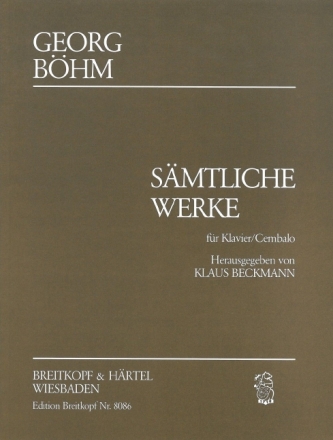 S�mtliche Werke f�r Klavier f�r Klavier (Cembalo)