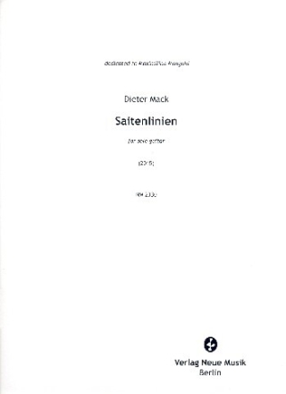 Saitenlinien f�r Gitarre