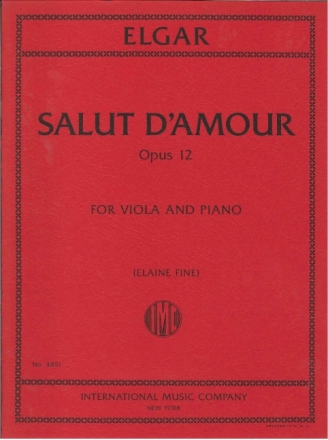 Salut d'Amour op.12 for viola and piano