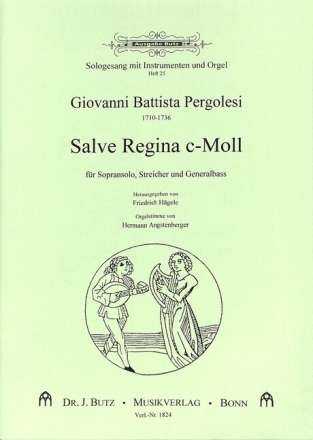 Salve Regina c-Moll f�r Sopran, Streicher und Bc Partitur und Stimmen