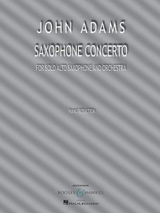 Saxophone Concerto for alto saxophone and orchestra piano score with solo part