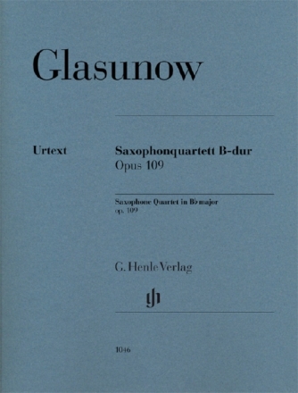Saxophonquartett B-Dur op.109 f�r 4 Saxophone (SATBar) Stimmen