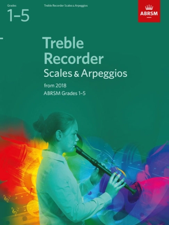 Scales & Arpeggios 2018 Grades 1-5 for treble recorder