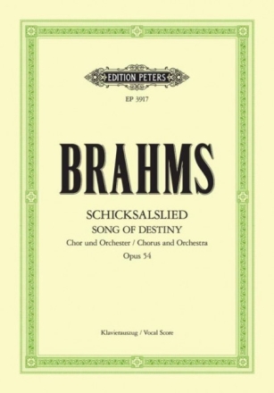 Schicksalslied op.54 f�r Chor und Orchester Klavierauszug (dt)