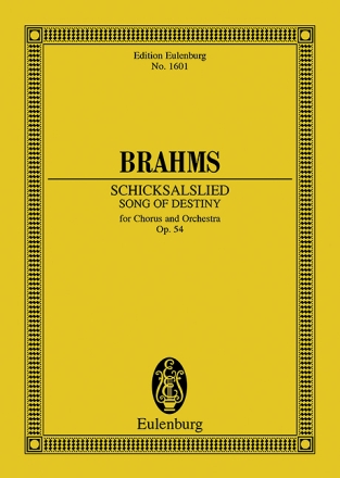 Schicksalslied op.54 f�r Chor und Orchester Studienpartitur
