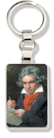 Schl�sselanh�nger Beethoven Portrait 3x4,5cm