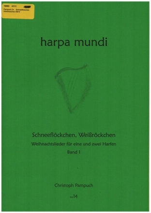 Schneefl�ckchen, Wei�r�ckchen - Weihnachtslieder Band 1 f�r 1-2 Harfen Spielpartitur