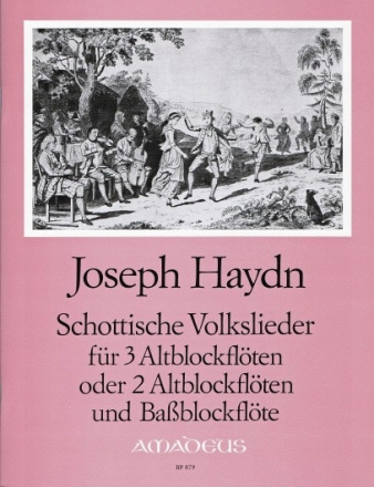 Schottische Volkslieder f�r 3 Blockfl�ten (AAA oder AAB) Partitur und Stimmen