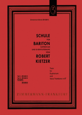Schule f�r Bariton, Eophonium und B-Ventilposaune