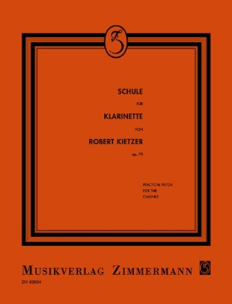Schule f�r Klarinette op.79 3 B�nde komplett in einem Band