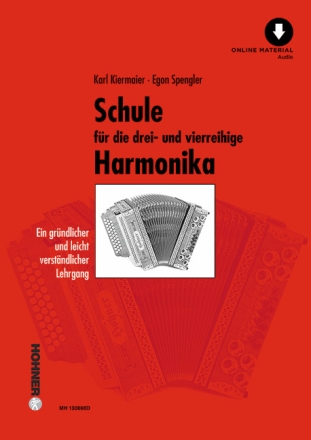 Schule (+Online Audio) f�r die drei-und vierreihige steirische Harmonika