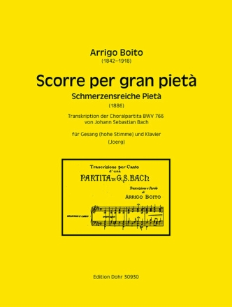 Scorre per gran piet� (1886) f�r Gesang (hohe Stimme) und Klavier Partitur