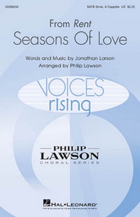 Seasons of Love from 'Rent' for mixed choir divisi a cappella score
