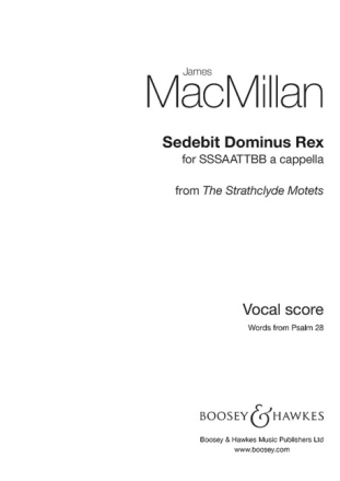 Sedebit dominus rex f�r gemischter Chor (SATB) a cappella Chorpartitur