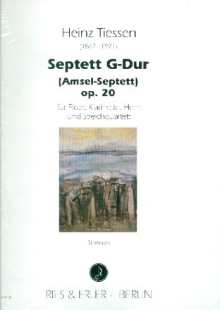 Septett G-Dur op.20 f�r Fl�te, Klarinette (A), Horn (F) und Streichquartett,   Stimmen