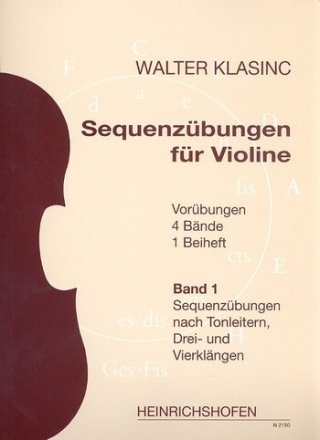 Sequenz�bungen Violine Band 1 Sequenz�bungen nach Tonleitern, Drei-und Vierkl�ngen