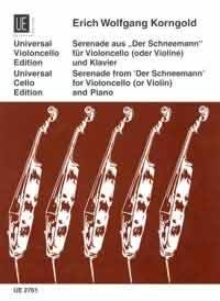 Serenade aus Der Schneemann f�r Violoncello (Violine) und Klavier