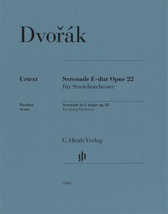 Serenade E-Dur op. 22 f�r Streichorchester Partitur