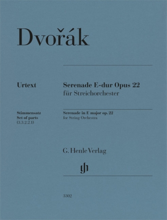Serenade E-Dur op. 22 f�r Streichorchester Stimmensatz