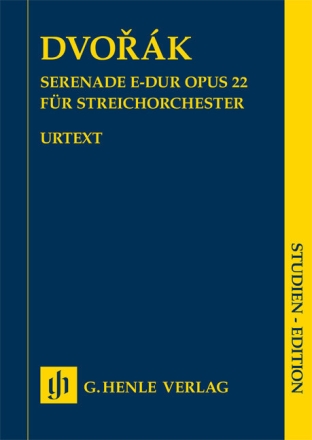Serenade E-Dur op. 22 f�r Streichorchester Studienpartitur