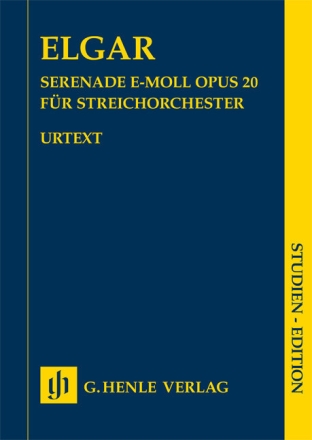 Serenade e-Moll op. 20 f�r Streichorchester Studienpartitur