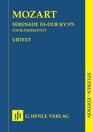 Serenade Es-Dur KV375 f�r 2 Klarinetten, 2 H�rner (Es) und 2 Fagotte Studienpartitur