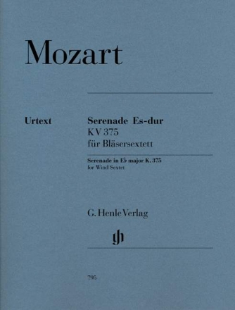 Serenade Es-Dur KV375 f�r 2 Klarinetten in B, 2 Fagotte und 2 H�rner (F/Es) Stimmen