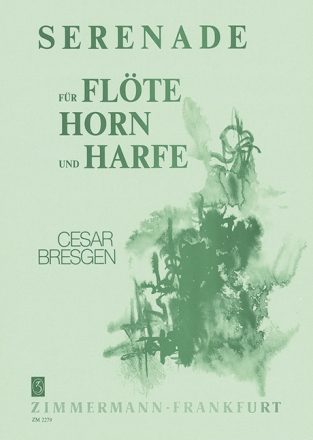 Serenade f�r Fl�te, Horn und Harfe Partitur und 2 Stimmen