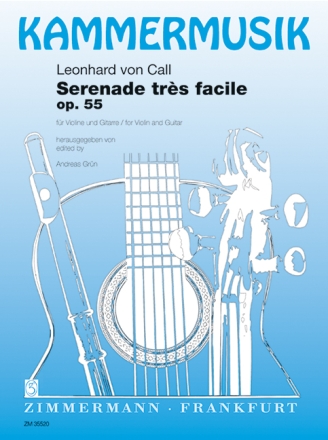Serenade tr�s facile op.55 f�r Violine und Gitarre Partitur und Stimmen
