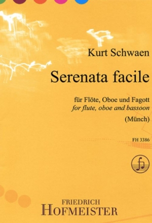 Serenata facile f�r Fl�te, Oboe und Fagott Partitur und Stimmen