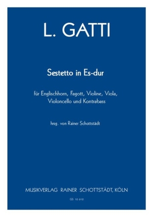 Sextett Es-Dur f�r Englischhorn, Violine, Viola, Violoncello und Kontrabass Partitur und Stimmen