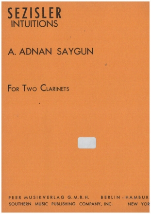 Sezisler - Intuitions for 2 clarinets score
